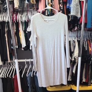 Bar III Heather Gray Crew Neck Dress